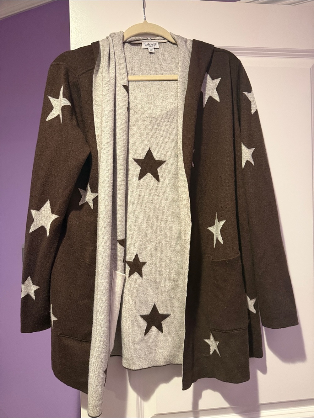 Splendid hooded star cardigan